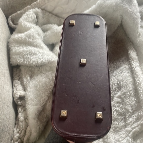 Vintage MiniLin Alma Louis Vuitton 
rare burgundy & pink oblong satchel - Picture 6 of 11